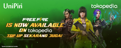 FREE FIRE is now Available on Tokopedia!